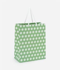 Embalagem de Presente Média com Estampa de Florzinhas