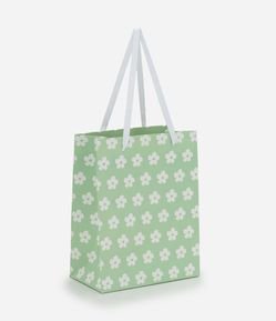 Embalagem de Presente Pequena com Estampa de Flores