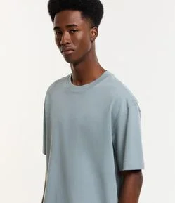 Camiseta Relaxed em Algodão com Efeito Pesado