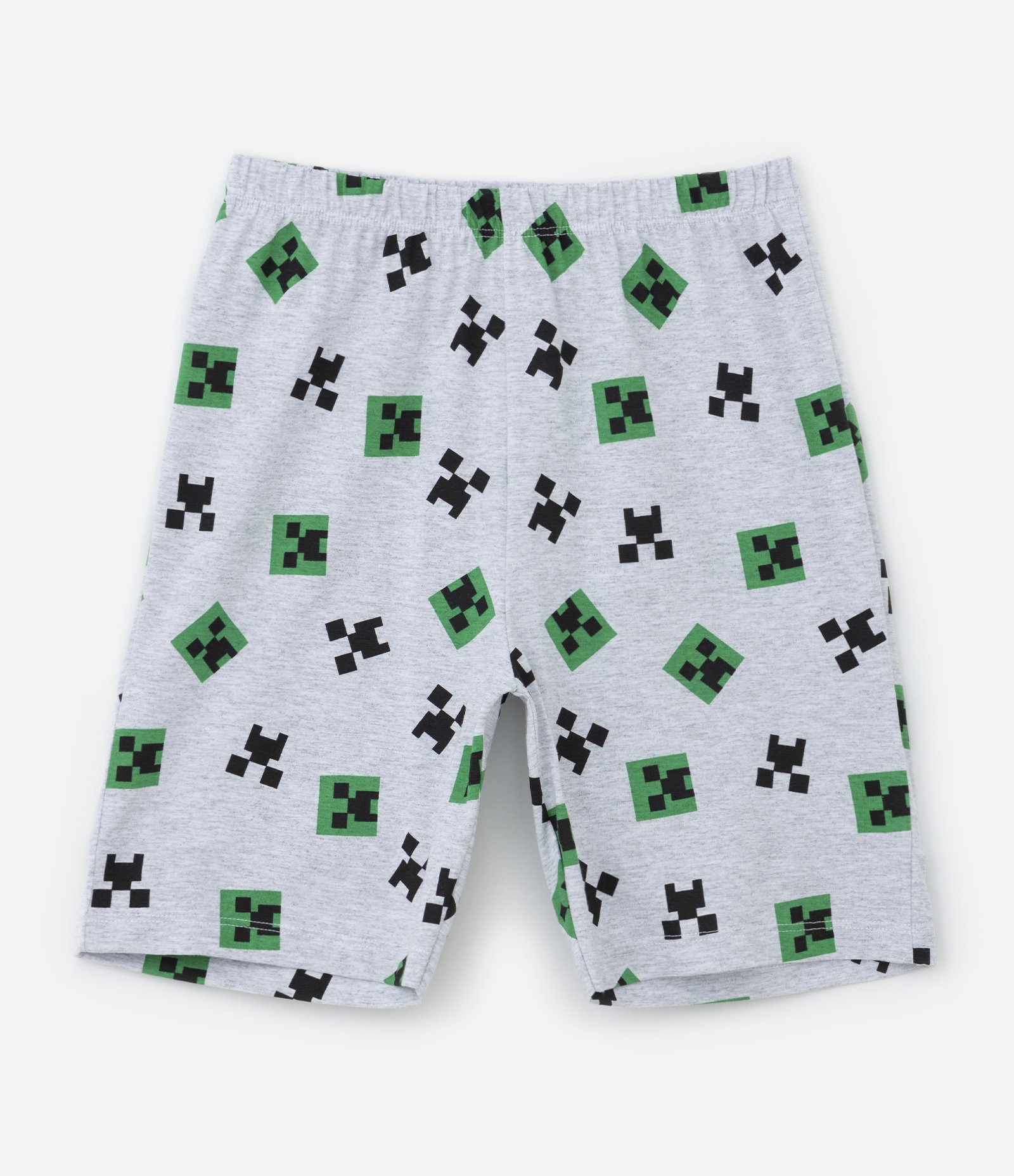 Pijama Curto Infantil com Estampa Minecraft - Tam 05 ao 14 Anos Verde/Cinza 6