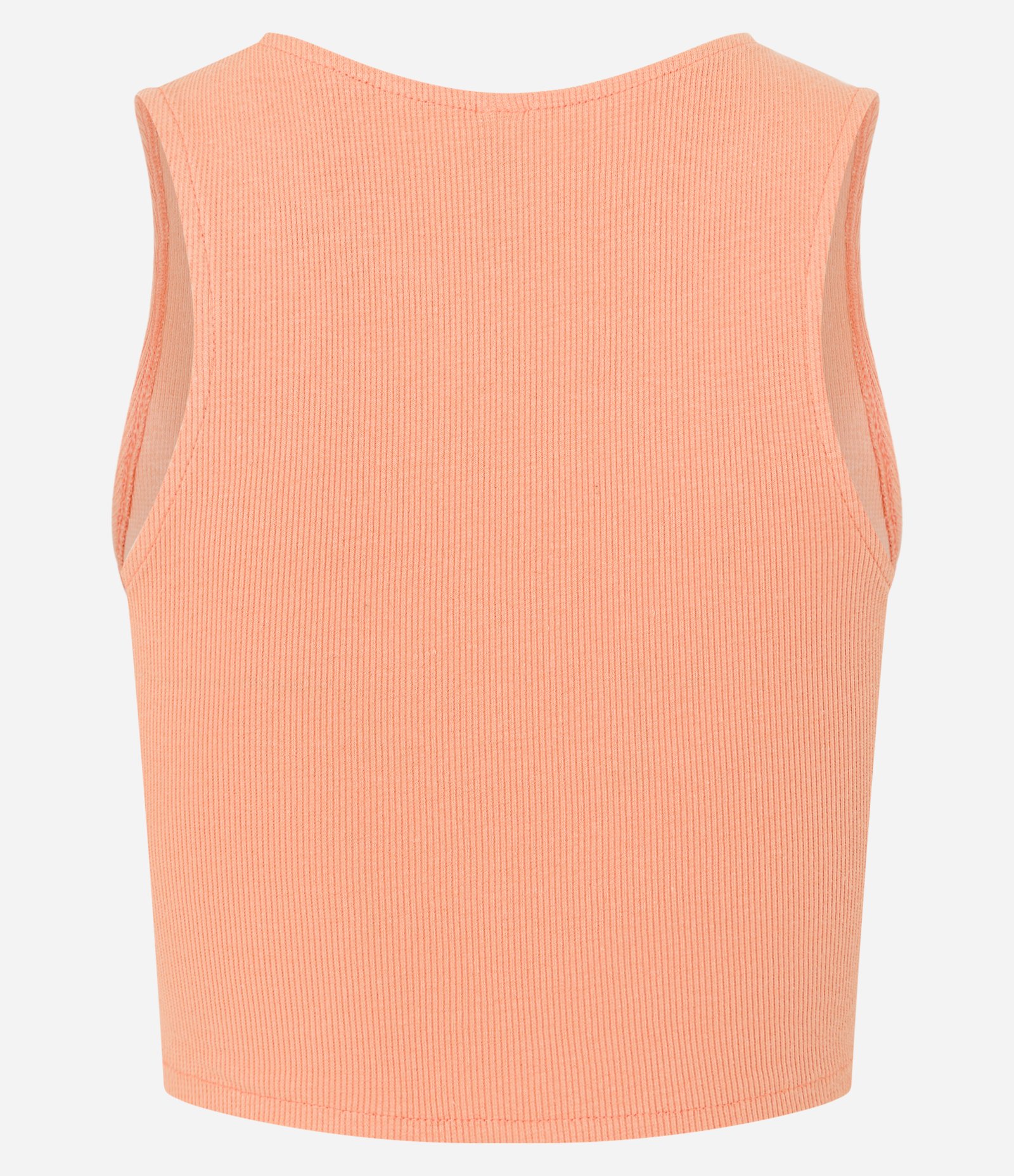 Blusa Cropped sem Manga em Algodão com Textura Canelada 7