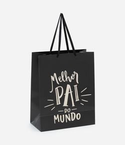 Embalagem de Presente Média com Estampa Melhor Pai do Mundo