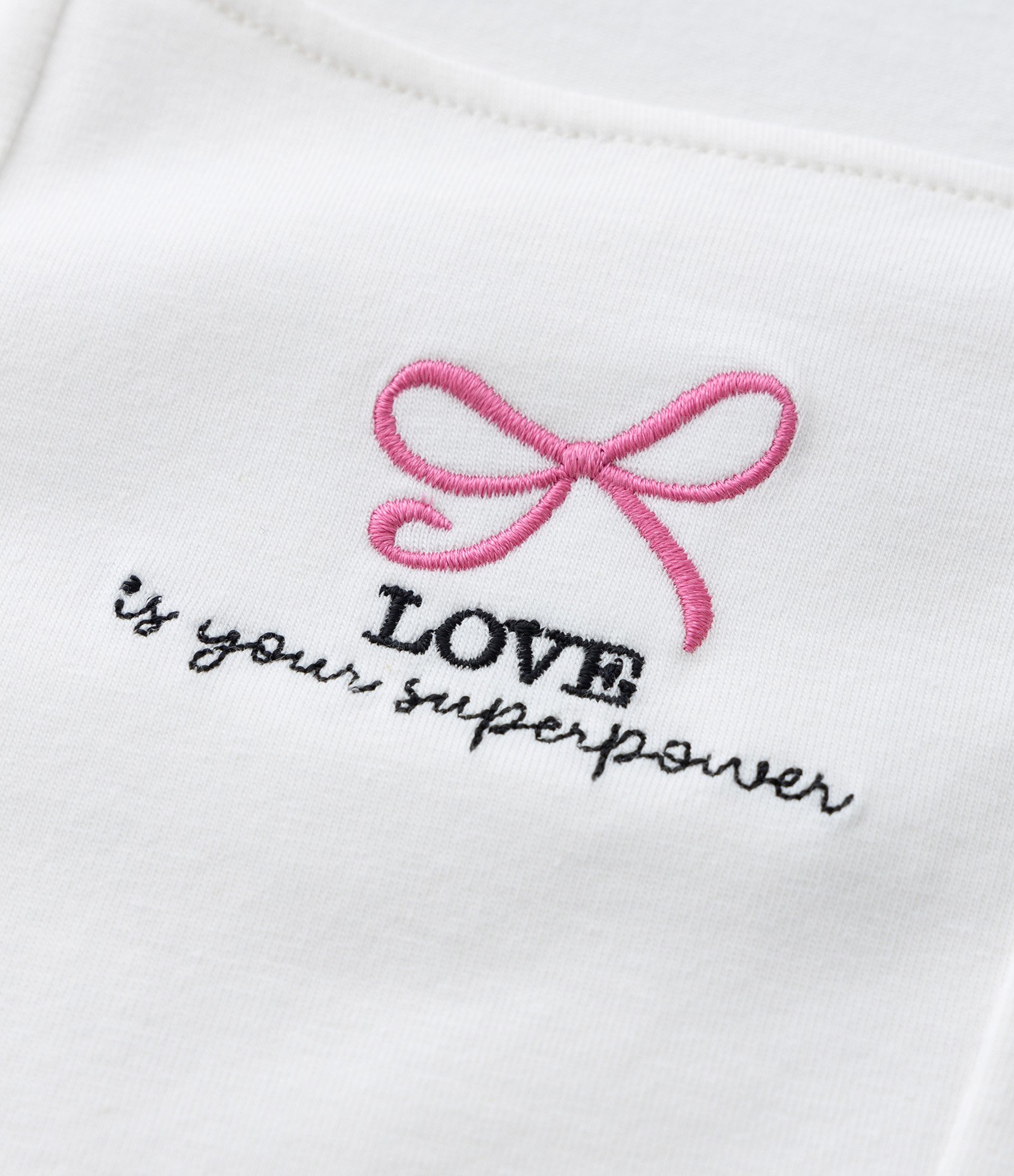 Blusa Cropped Infantil com Bordado de Lacinho - Tam 7 a 14 Anos Branco Neve 3