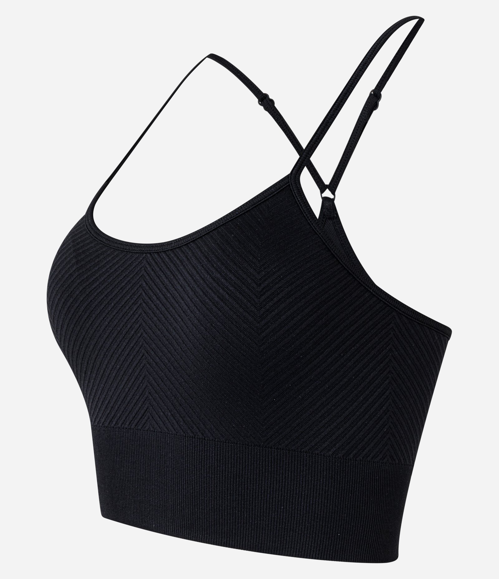 Top Esportivo com Bojo Texturizado e Sem Costura Preto 6