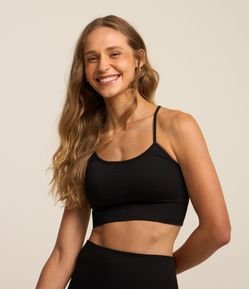 Top Esportivo com Bojo Texturizado e Sem Costura