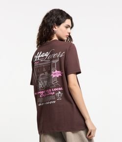 Camiseta em Algodão com Estampa Coffee Lovers