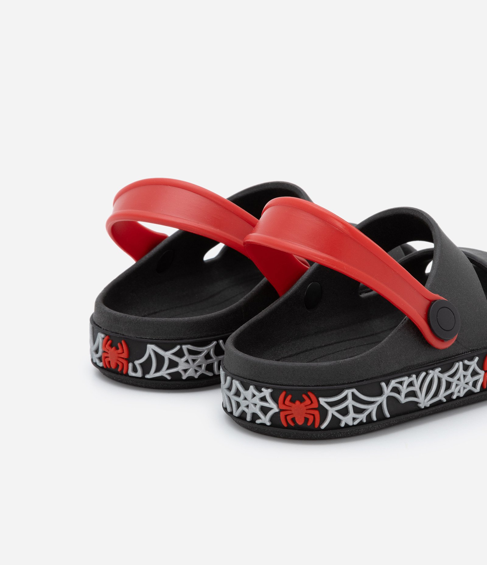 Chinelo Infantil em PVC com Estampa de Aranhas na Sola - Tam 21 ao 28 Preto 2