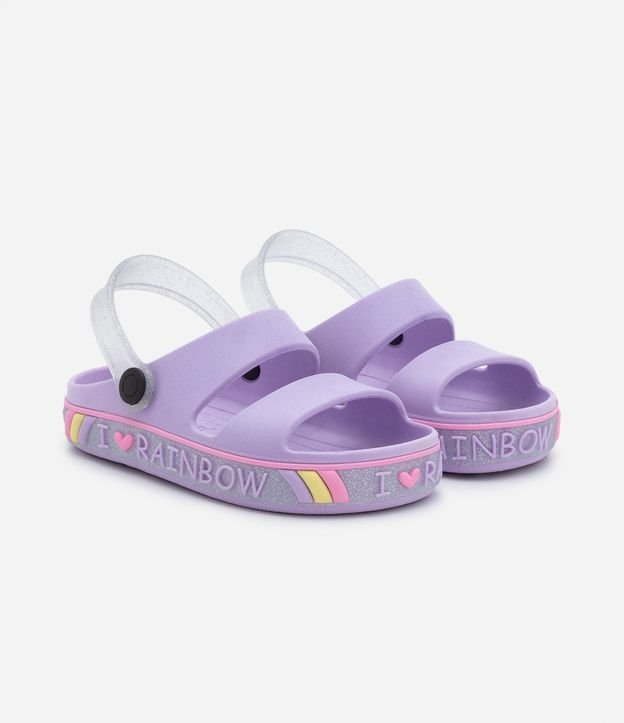 Chinelo Babuche Infantil com Glitter - Tam 21 ao 28