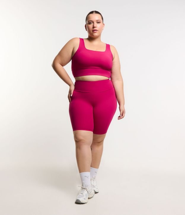 Bermuda Ciclista Esportiva com Bolso Interno Curve & Plus Size