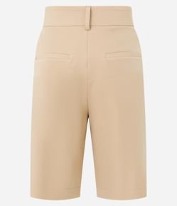 Bermuda Reta Alfaiatada com Botões nas Laterais