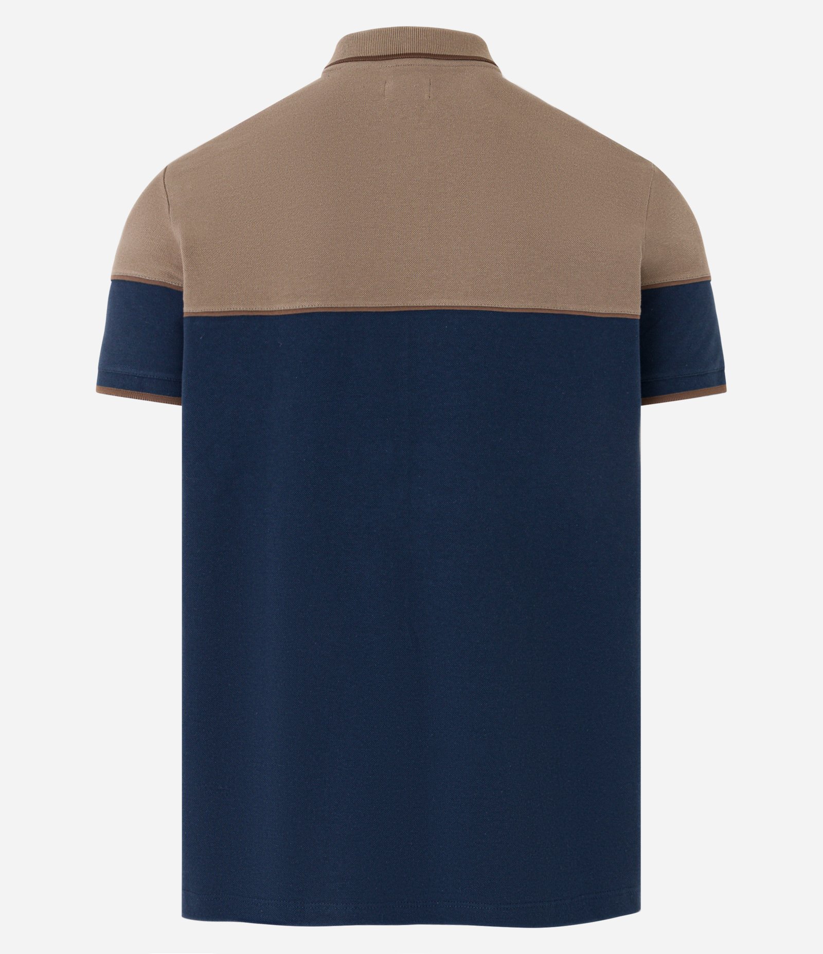 Camisa Polo Regular em Malha Piquet com Blocos de Cor e Friso Contrastante 8