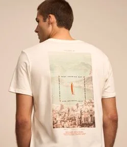 Camiseta Comfort em Algodão com Estampa Photoprint