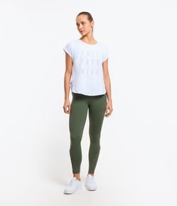 Camiseta Esportiva em Poliamida com Detalhe em Tela