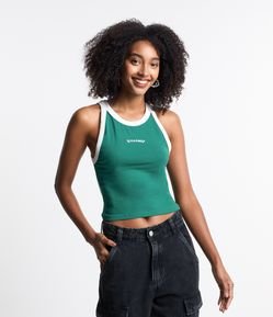 Regata em Algodão com Bordado La Vita é Bella