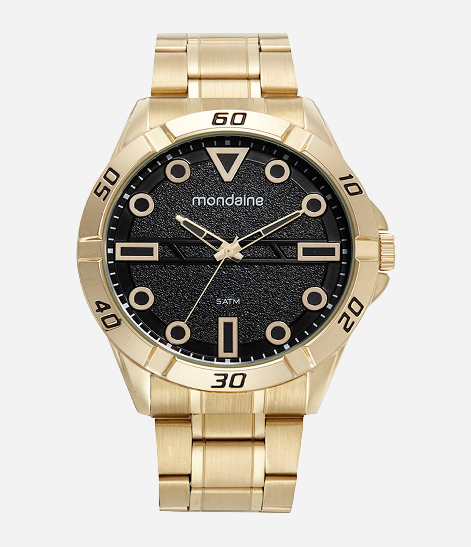 Kit Relógio Mondaine Masculino Analógico  Dourado 1