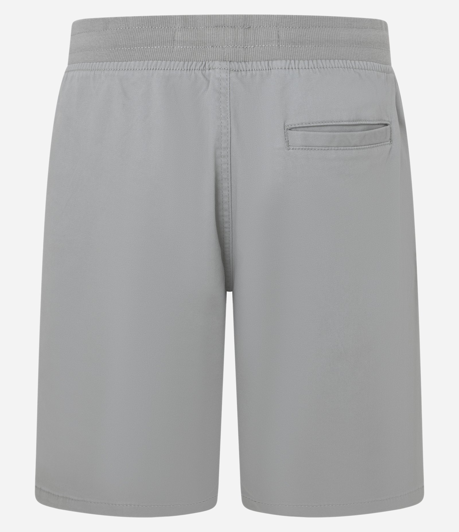 Bermuda Regular Slim em Sarja com Cós Elástico e Bolsos Cinza 5