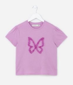 Blusa Infantil com Bordado em Organza - Tam 5 a 14 Anos