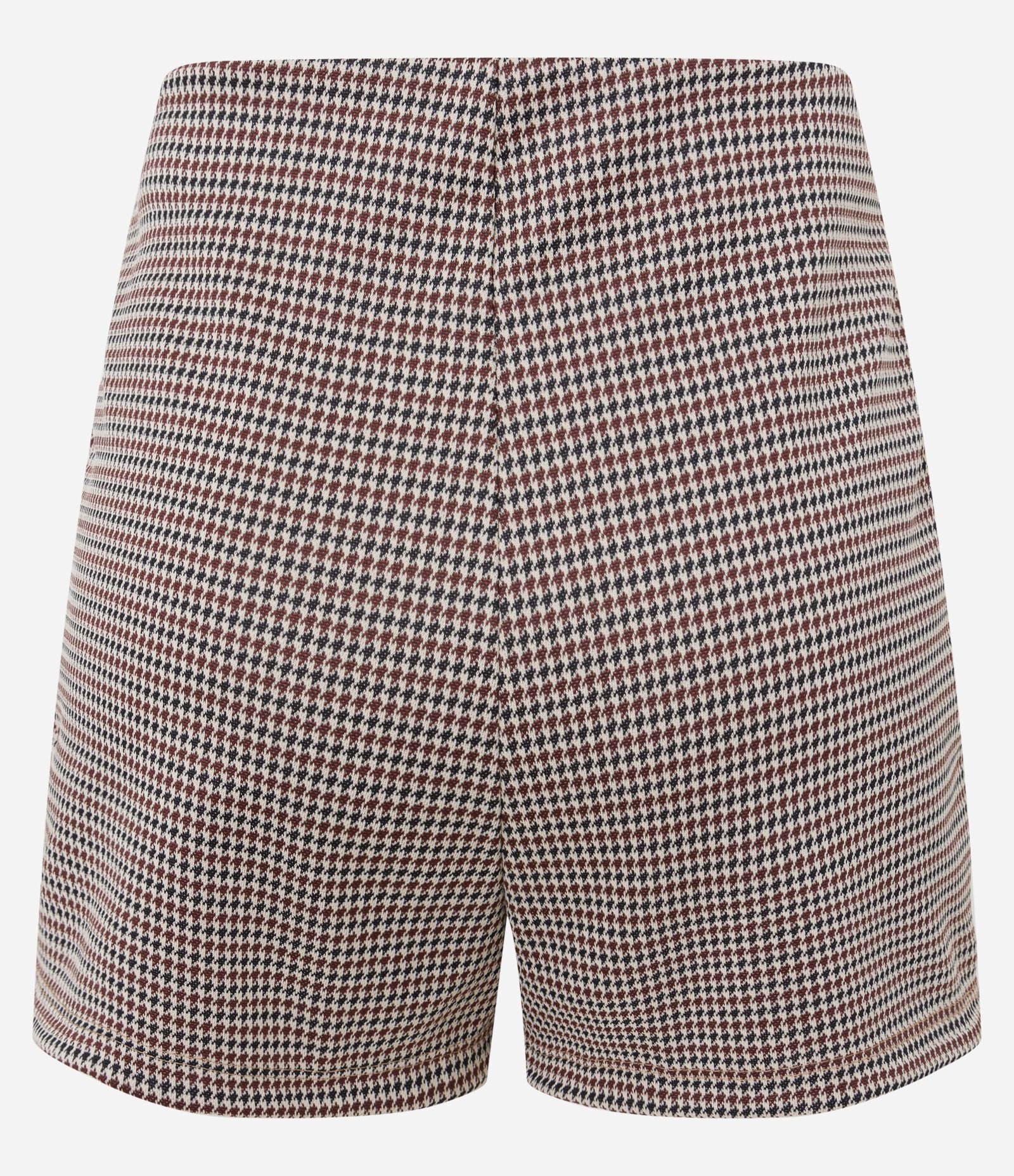 Short Saia Jacquard com Fenda e Bolso Embutidos Bege 7