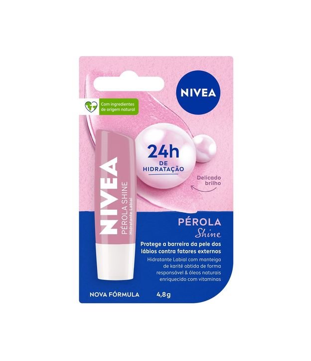 Hidratante Labial Pérola Shine Nivea