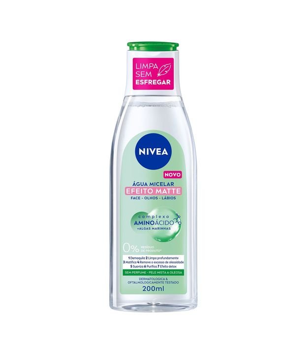 Água Micelar Solução de Limpeza 07 em 01 Efeito Matte Nivea