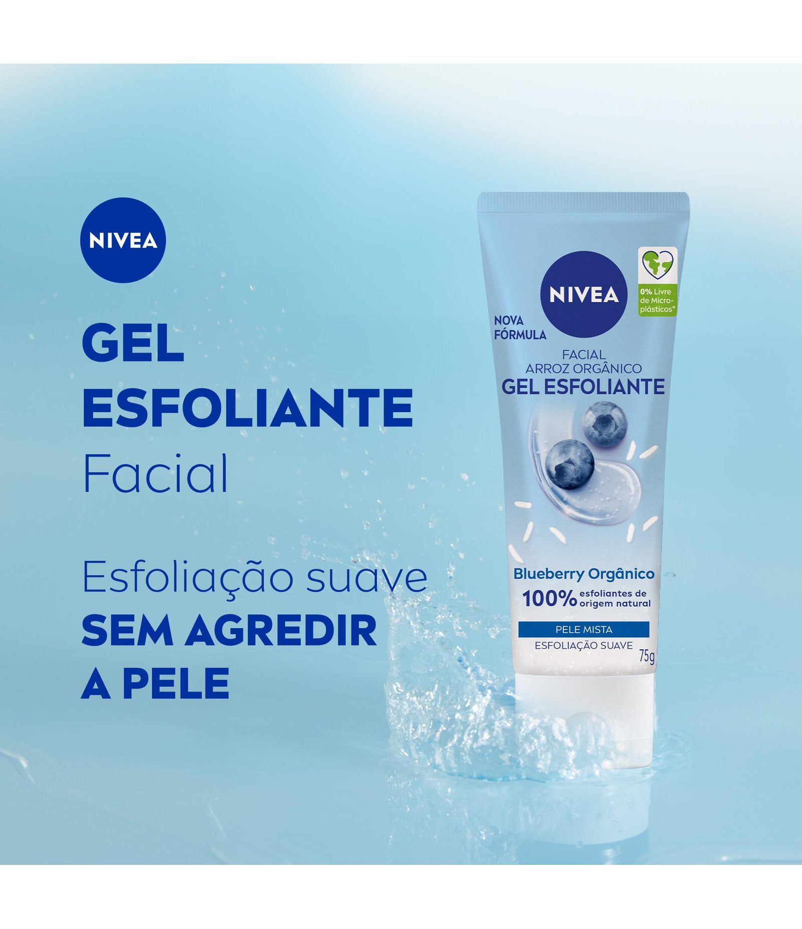 Gel Esfoliante Facial Refrescante Nivea 75ml 3