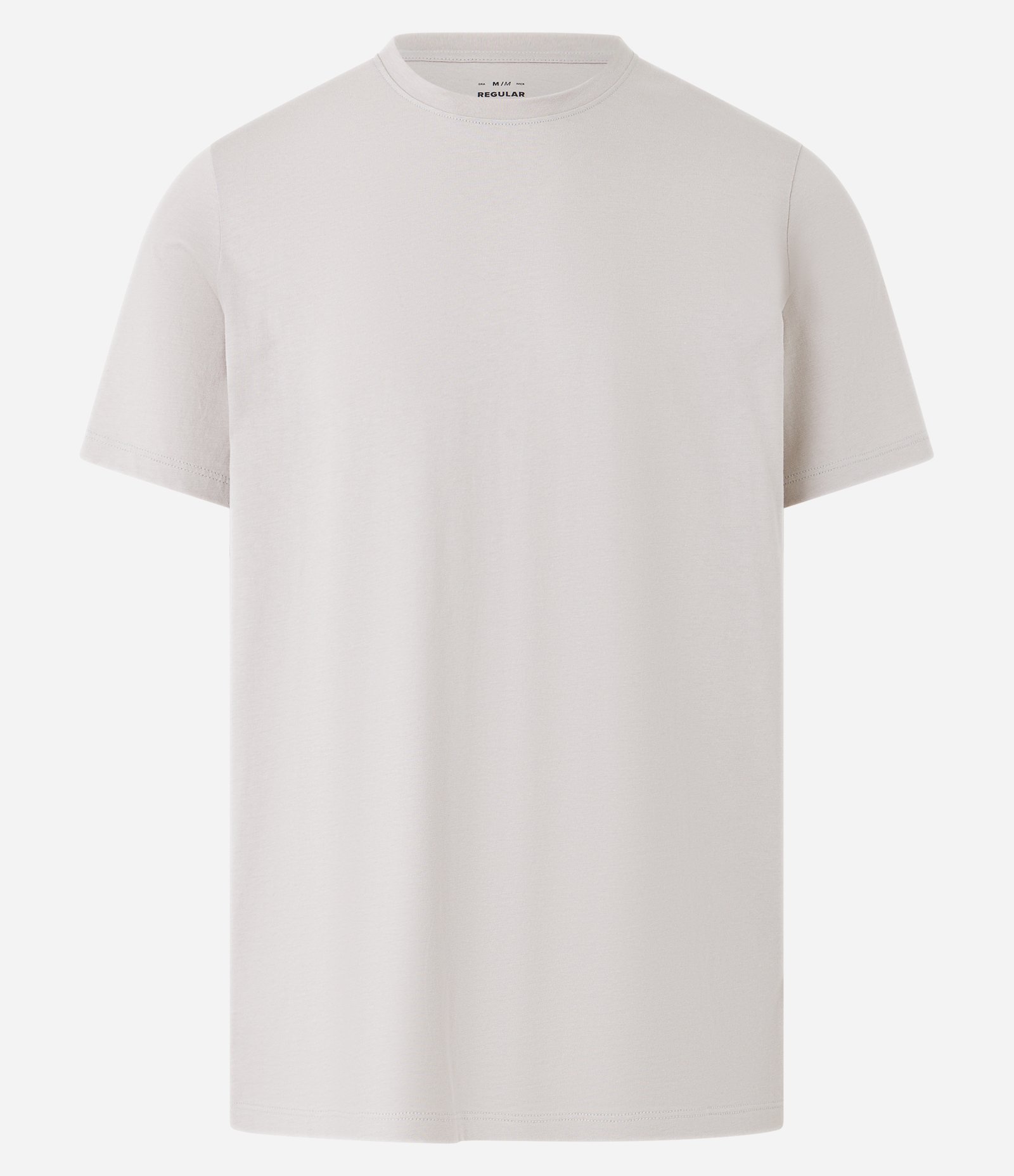 Camiseta Esportiva em Algodão Peruano e Manga Curta Bege 5