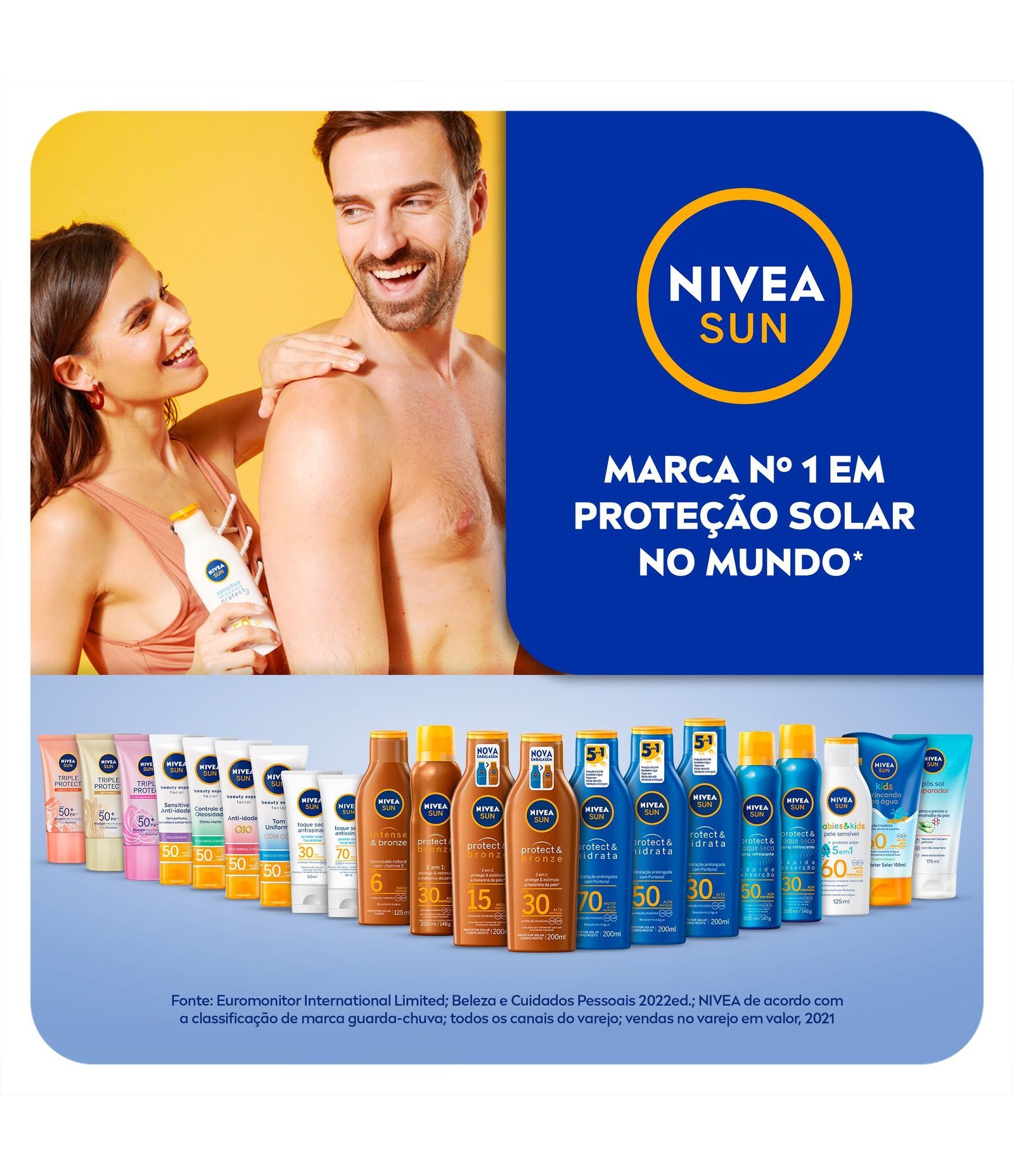Protetor Solar Facial Toque Seco Antissinais FPS70 Nivea Sun 40ml 8