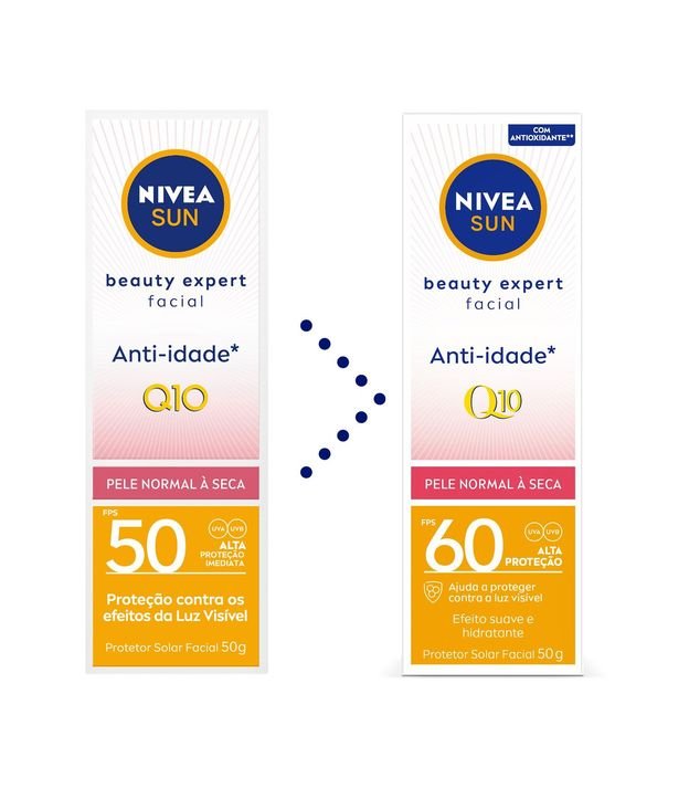 Protetor Solar Facial Beauty Expert Pele Normal a Seca FPS 60 Nivea Sun