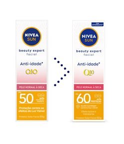 Protetor Solar Facial Beauty Expert Pele Normal a Seca FPS 60 Nivea Sun