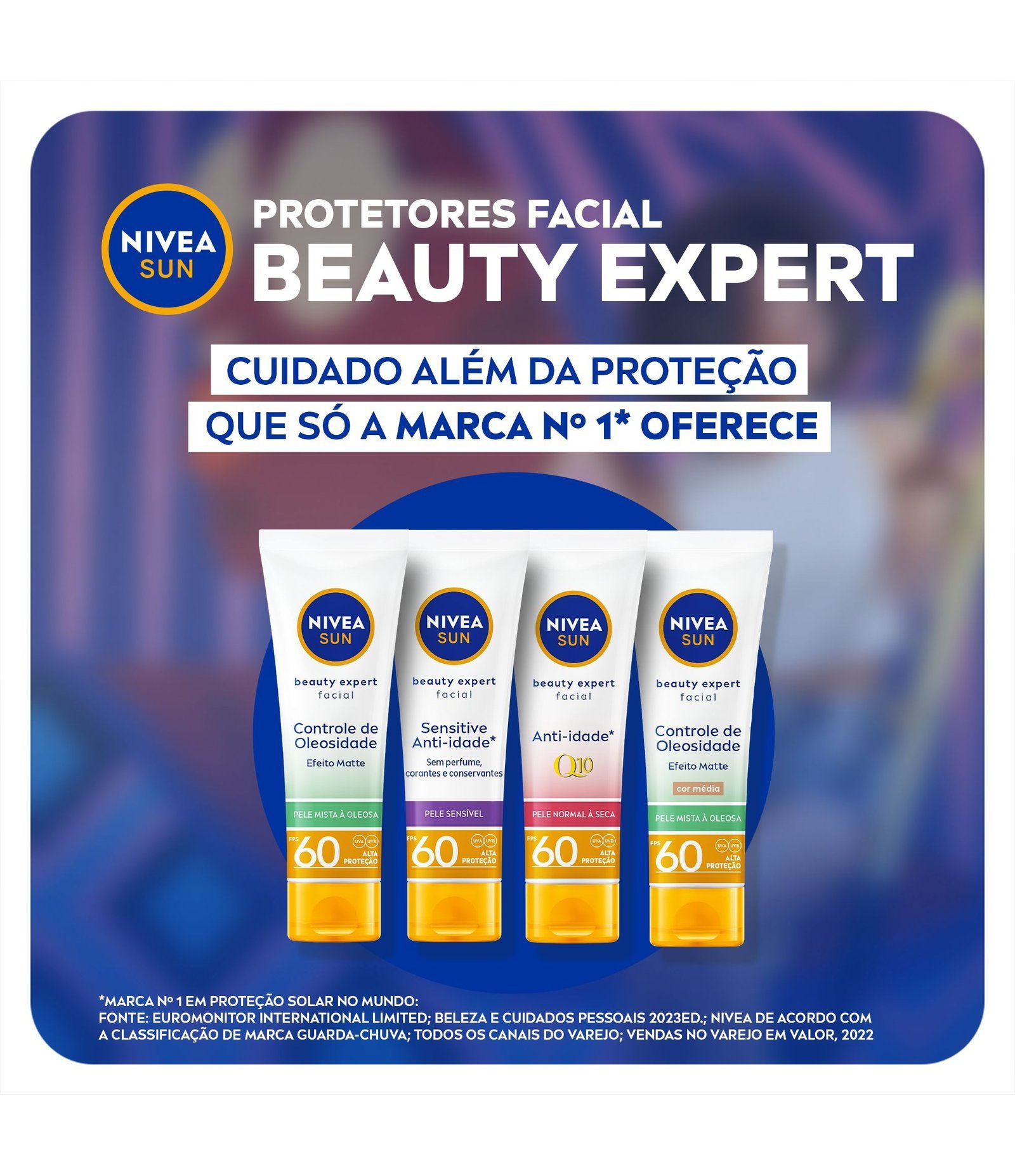 Protetor Solar Facial Beauty Expert Sensitive FPS 60 Nivea Sun 50g 6