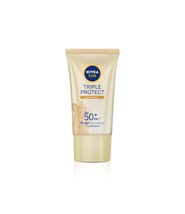 Protetor Solar Facial Tripla Proteção Loção Antissinais FPS 50 Nivea Sun