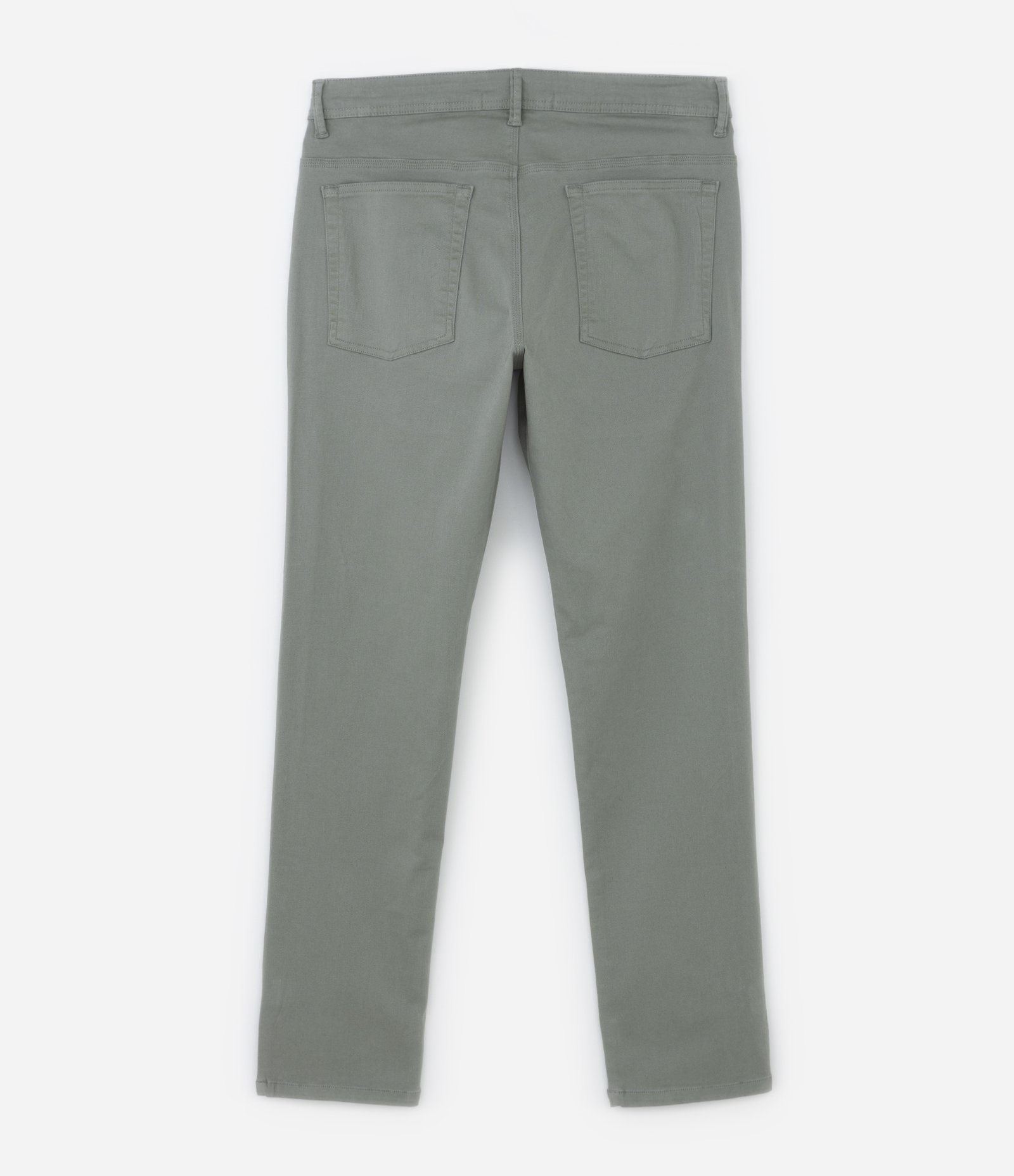 Calça em Sarja com Cós Elastano Verde 6