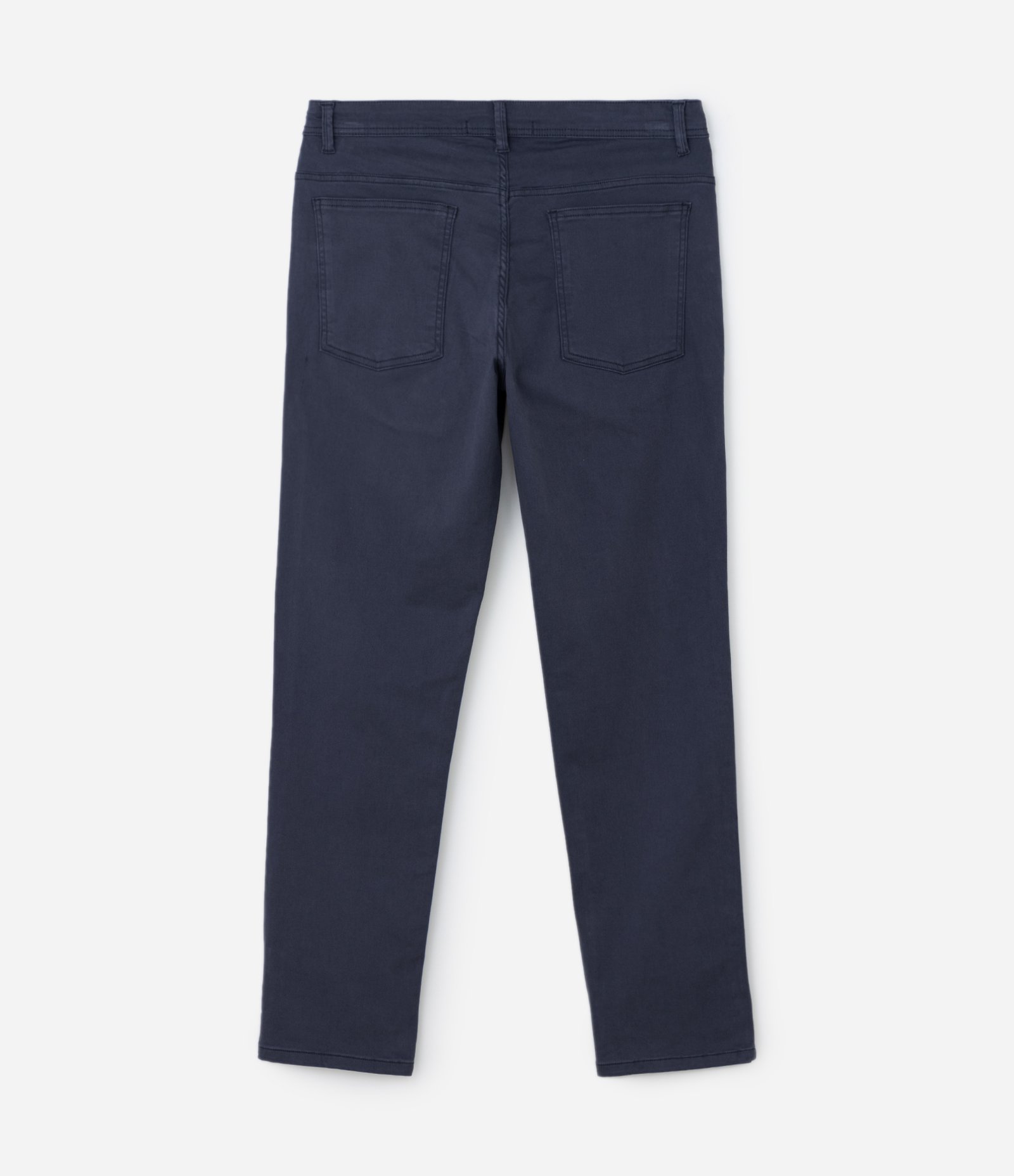 Calça em Sarja com Cós Elastano Preto 6