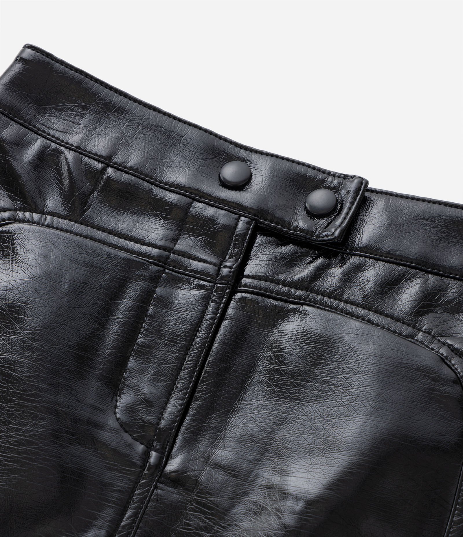 Saia Infantil em Material Sintético com Fendas Laterais - Tam 5 a 14 Anos Preto 6