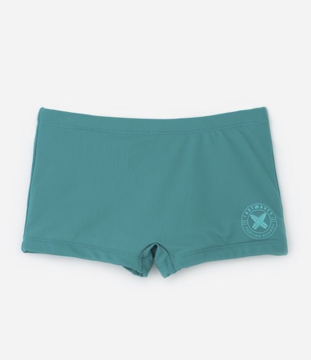 Sunga Boxer Infantil com Estampa de Surf - Tam 5 ao 14 anos