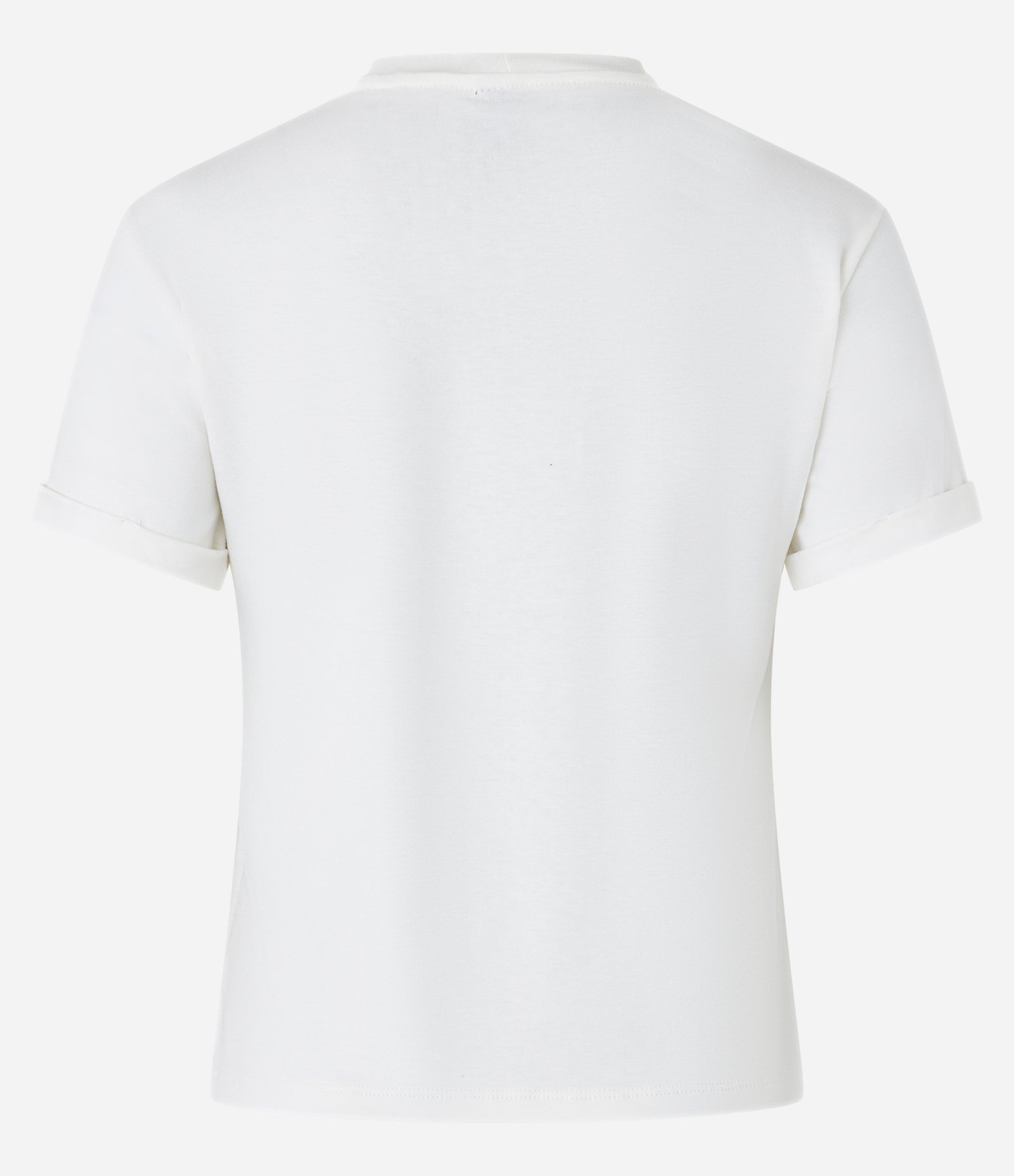 Blusa Básica em Viscose com Manga Dobrada Branco 6