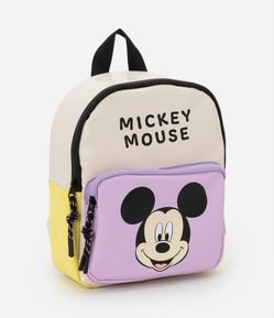 Mochila Infantil com Estampa Mickey e Bolsinho Frontal
