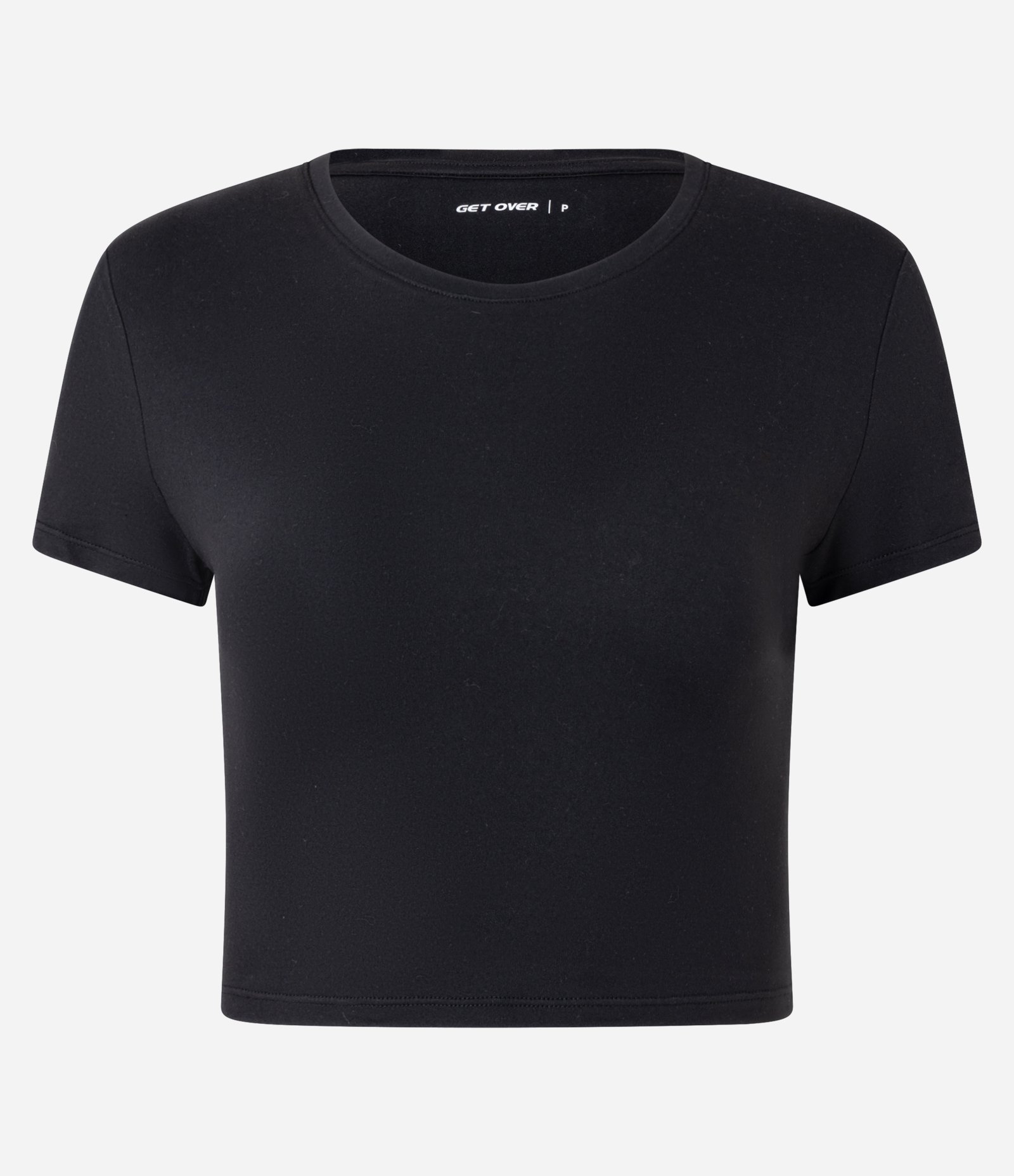 Camiseta Cropped Esportiva com Diferencial Toque Suave Preto 6