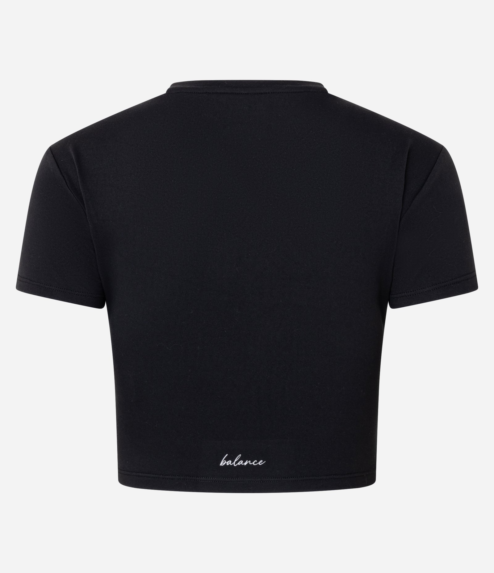 Camiseta Cropped Esportiva com Diferencial Toque Suave Preto 7