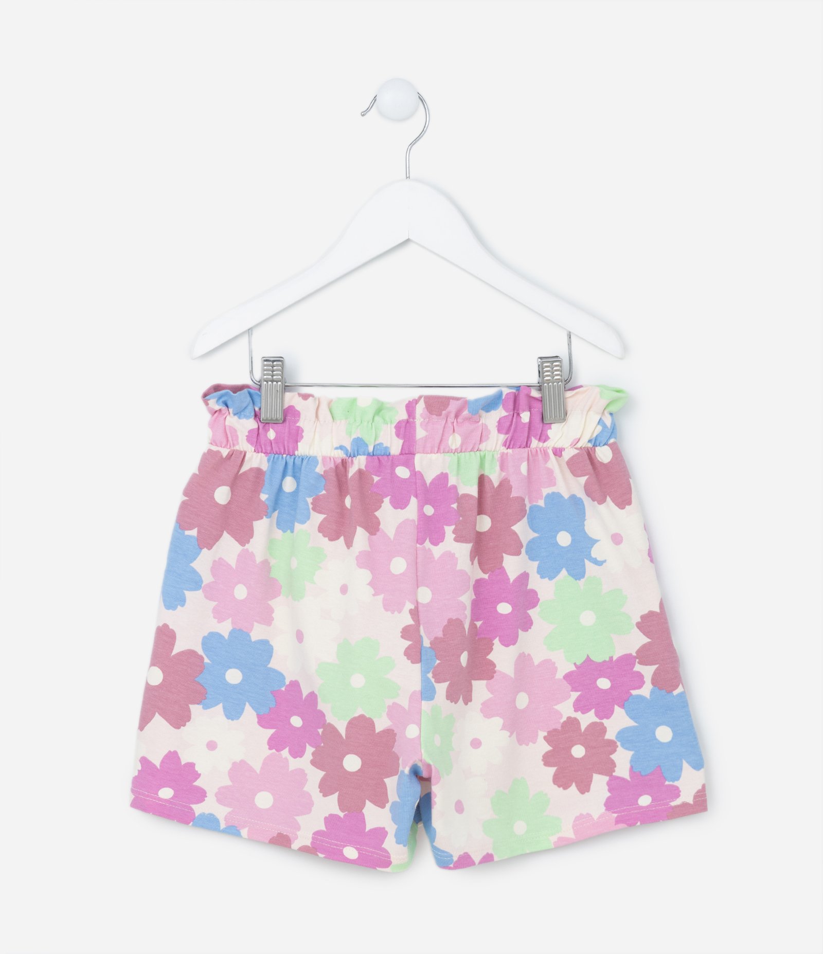 Short Clochard Infantil em Algodão com Estampa Floral - Tam 5 a 14 anos Multicores 2