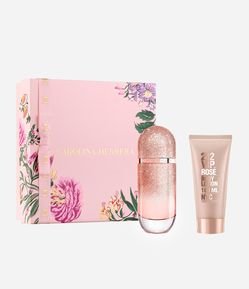 Kit Perfume Carolina Herrera 212 VIP Rose Feminino Eau de Parfum Elixir 80ml + Creme corporal 100ml