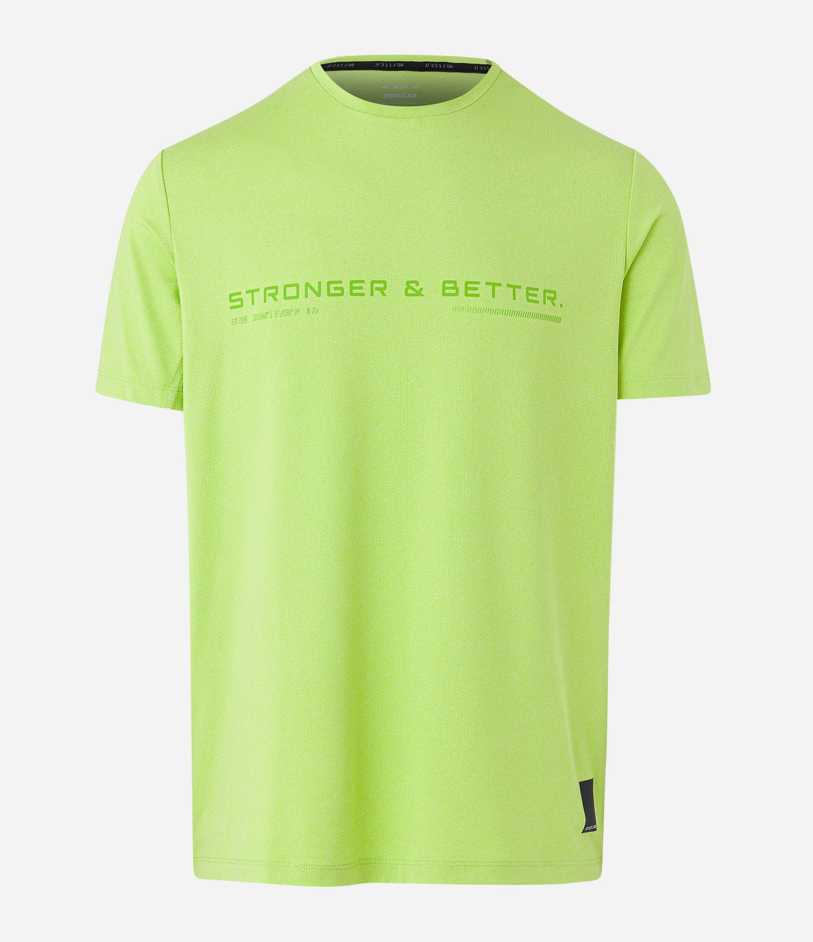 Camiseta Regular Esportiva com Estampa Lettering Verde Claro 5