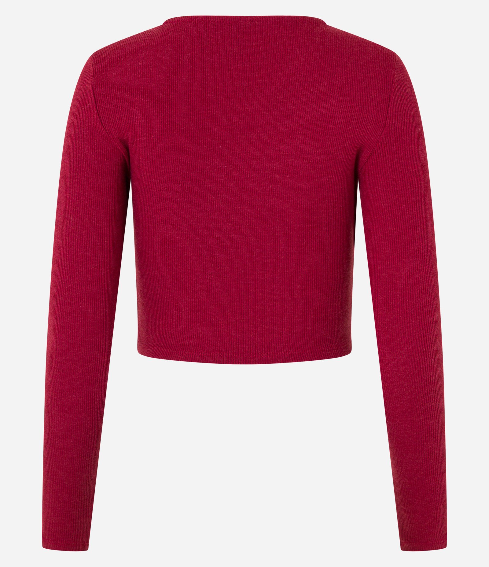 Blusa em Ribana com Decote Assimétrico Vermelho 5