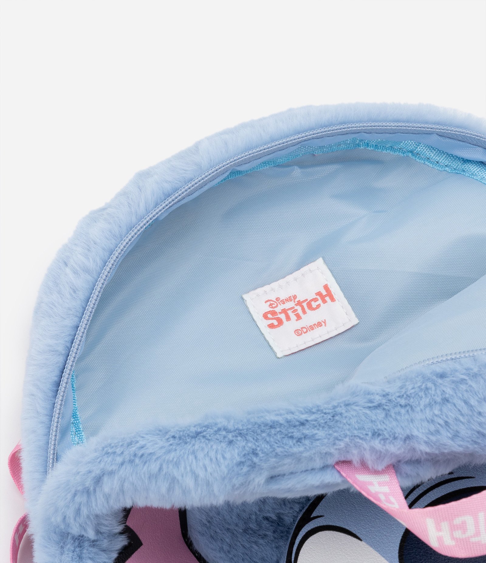 Mochila Infantil com Pelinhos e Estampa do Stitch - Tam U Azul 4
