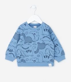 Blusão Infantil com Estampa Dino - Tam 0 a 18 Meses