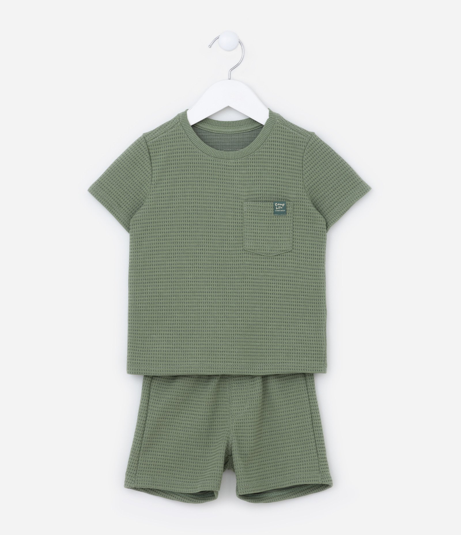 Conjunto Infantil em Moletom Texturizado com Bolsinho - 1 a 5 Anos 04 1