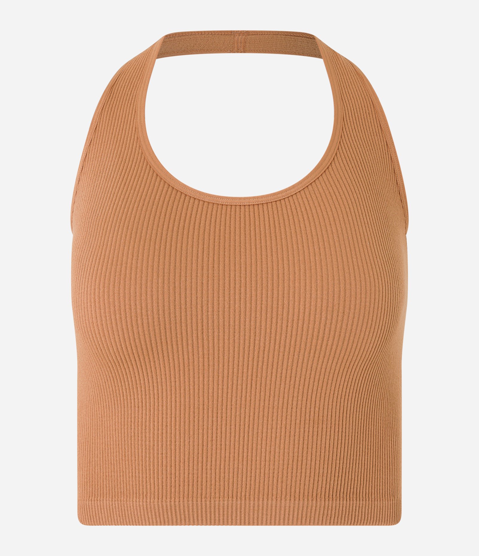 Blusa Frente Única Seamless Marrom 4