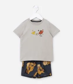 Conjunto Infantil com Estampa Rei Leão - Tam 1 a 5 Anos