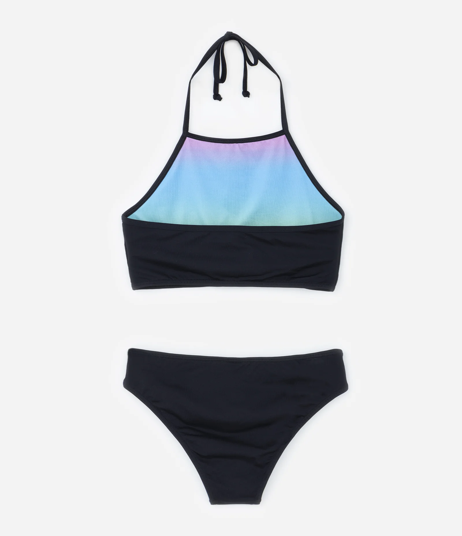 Biquíni Infantil com Estrela de Strass e Proteção UV - Tam 5 a 14 anos Preto 2