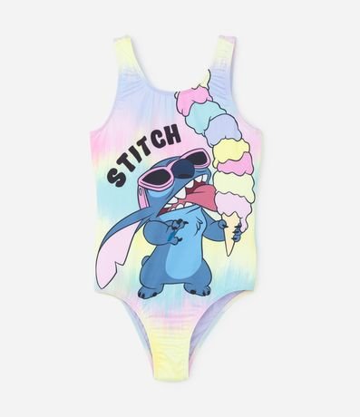 Maiô Infantil com Estampa Tie Dye e Stitch com Proteção UV - Tam 5 a 14 Anos Menor preço em Maiô Infantil com Estampa Tie Dye e Stitch com Proteção UV - Tam 5 a 14 Anos